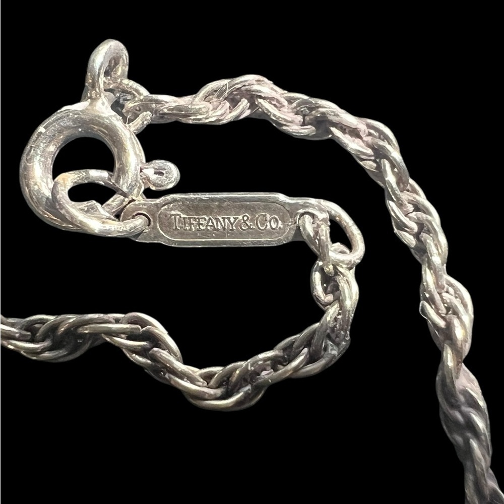 Tiffany Silver and 18k Gold Coin Necklace - Picture 4 of 7